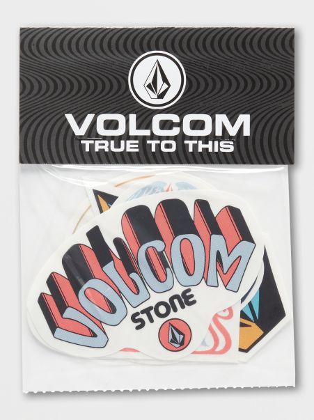 Accessories Kids Volcom Assorted Colors Mens Trippy Sticker Pack - Assorted